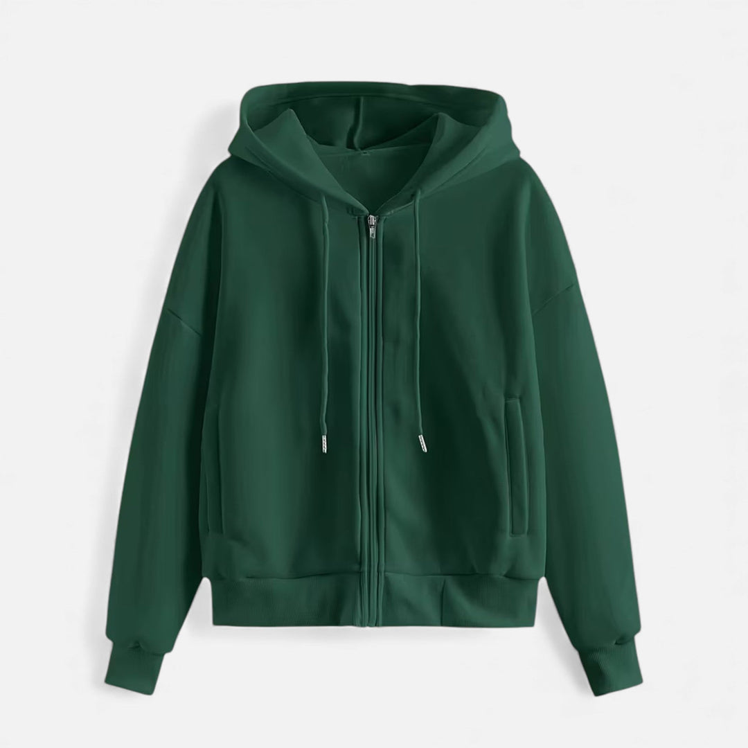 Nina | Women's Casual Zip-Up Knit Hoodie