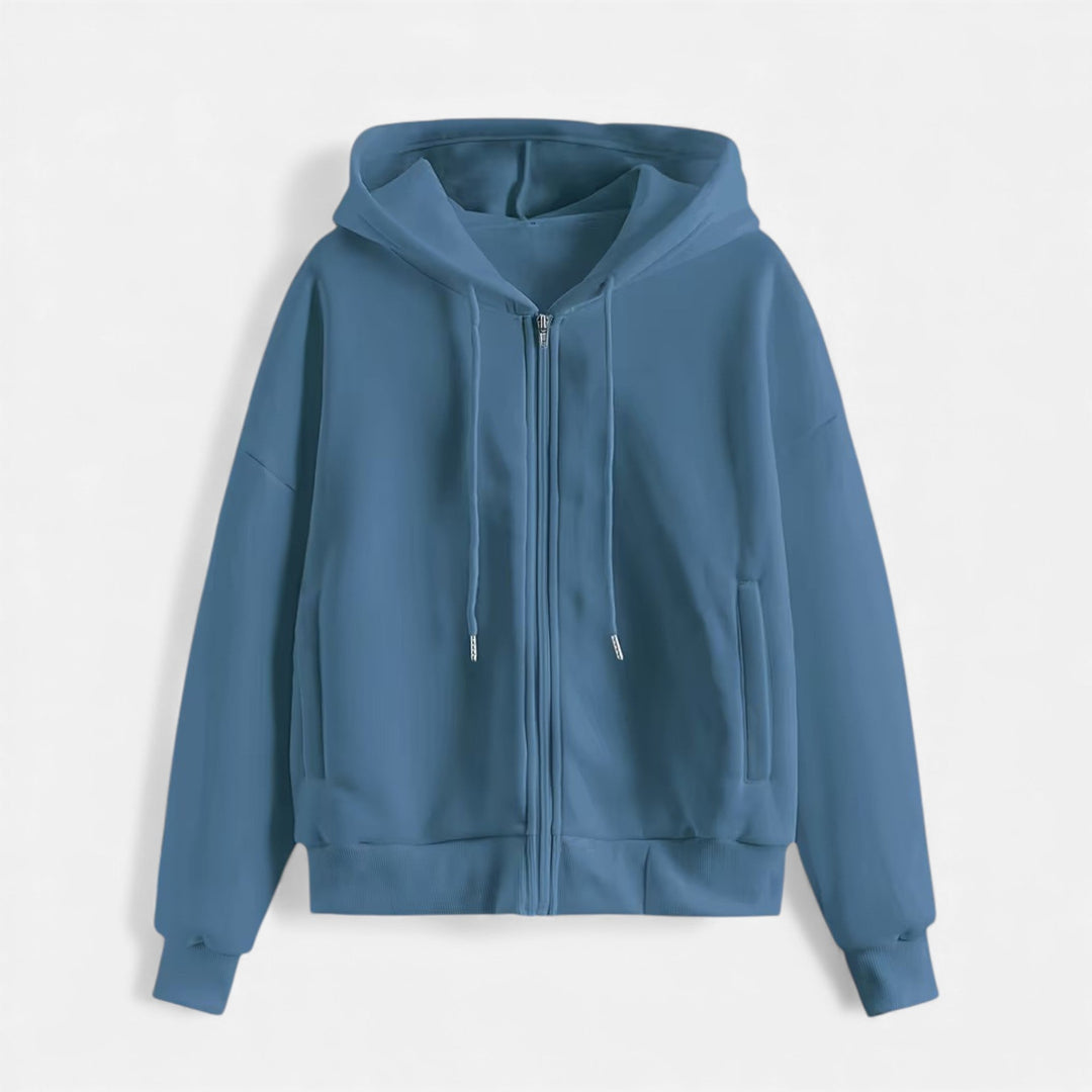 Nina | Women's Casual Zip-Up Knit Hoodie