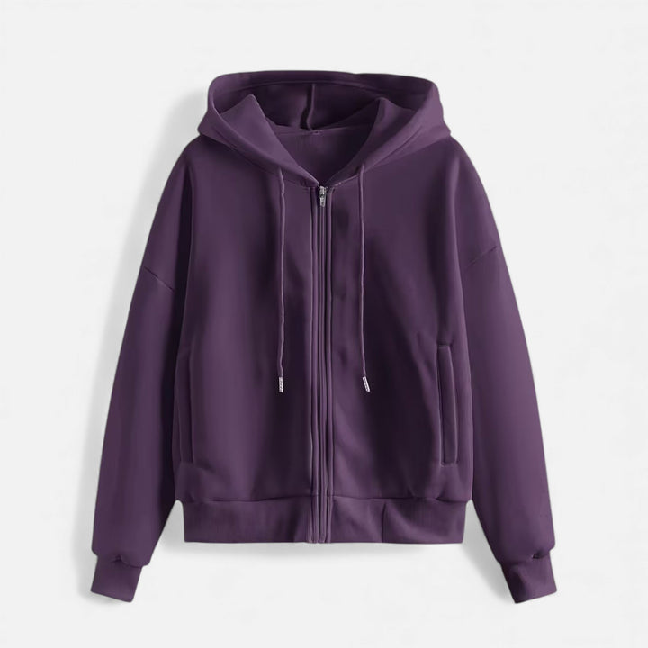 Nina | Women's Casual Zip-Up Knit Hoodie
