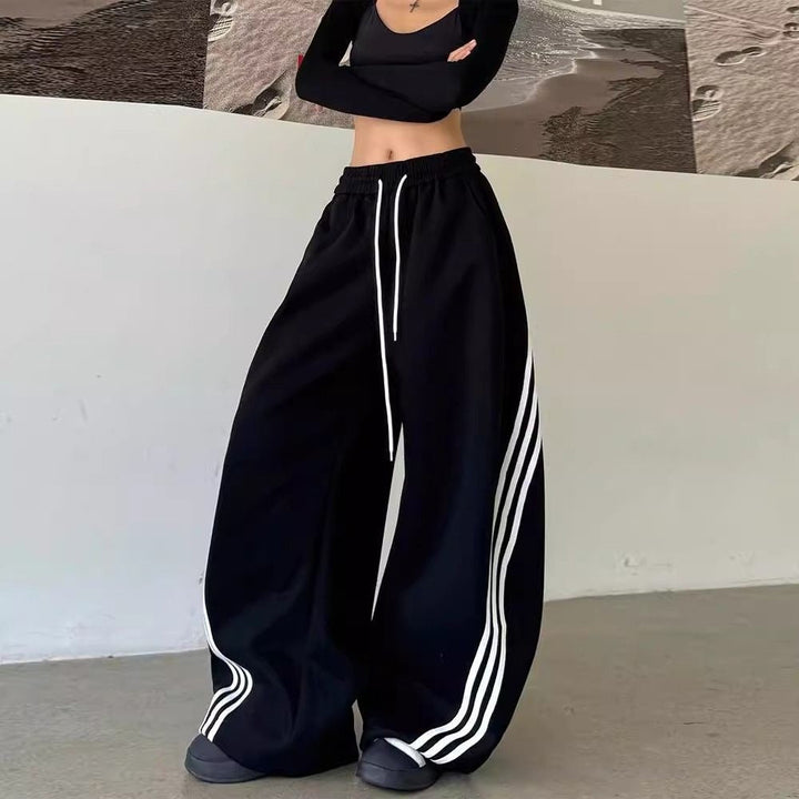 Philomela | Women's Baggy High Waist Track Pants | Wide Leg