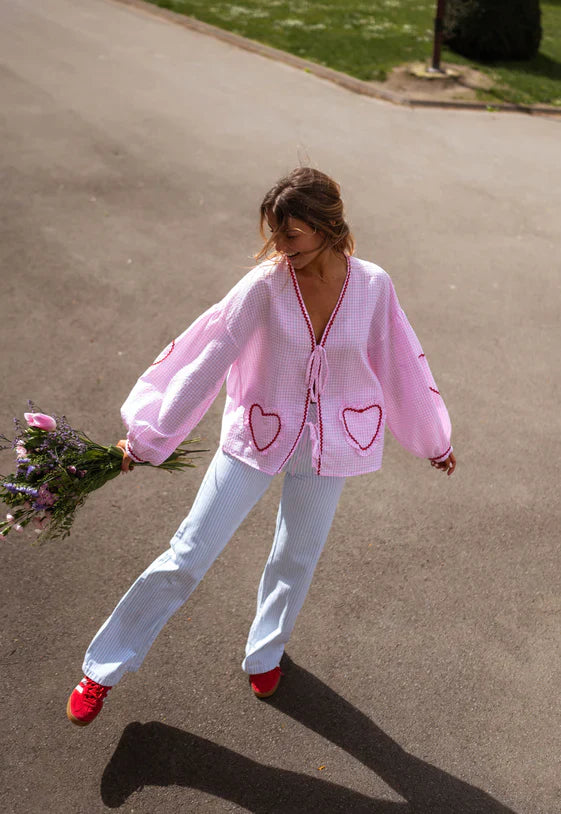 Millicent | Women's Blouse | Tie Front Detail Long Sleeve
