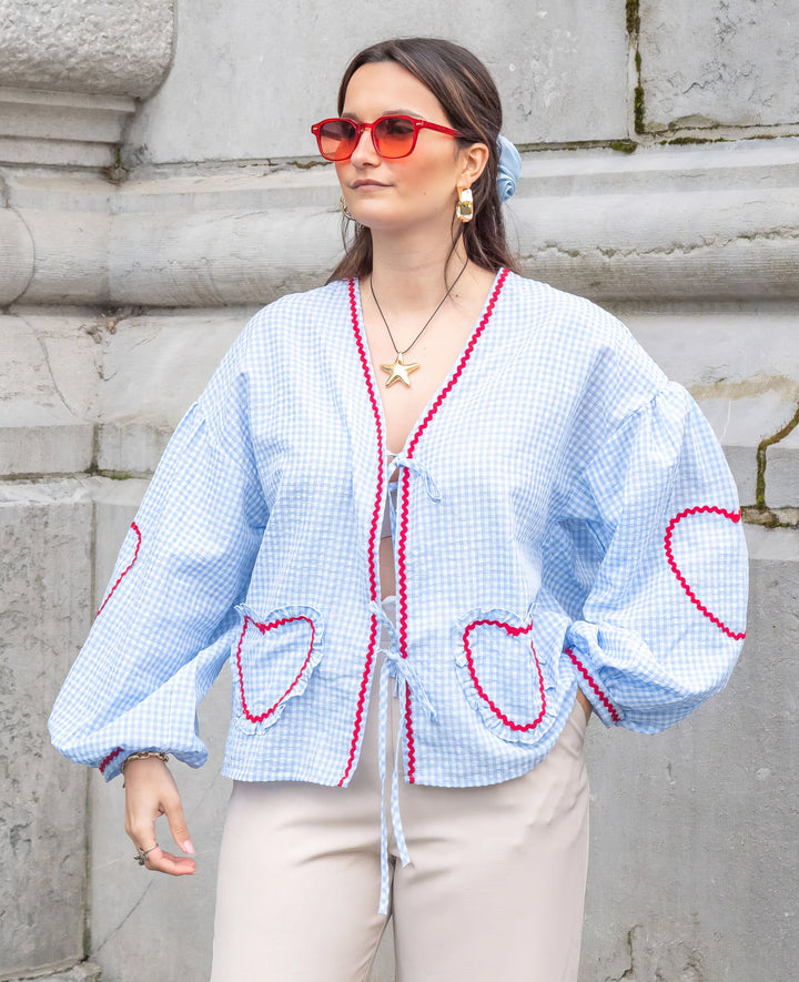 Millicent | Women's Blouse | Tie Front Detail Long Sleeve