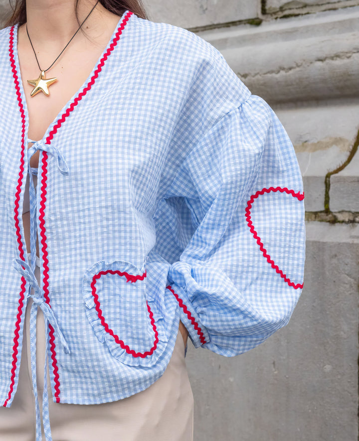 Millicent | Women's Blouse | Tie Front Detail Long Sleeve