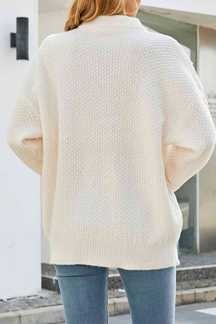 Yrsa | Women's Cable Knitted Jumper | Crew Neck Oversized