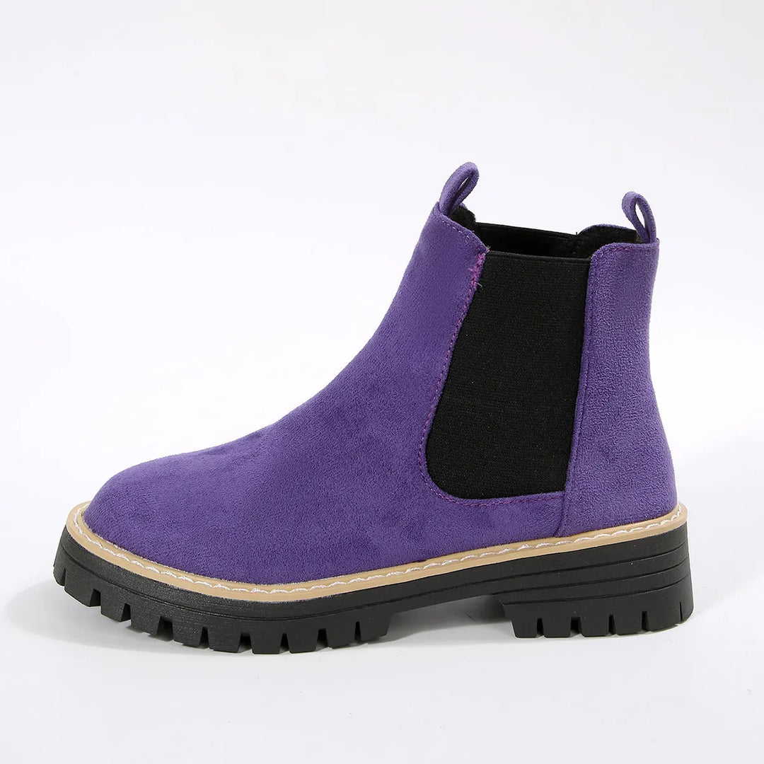 Agape | Women's Chelsea Boots | Elastic Side Panel Lug Sole Platform