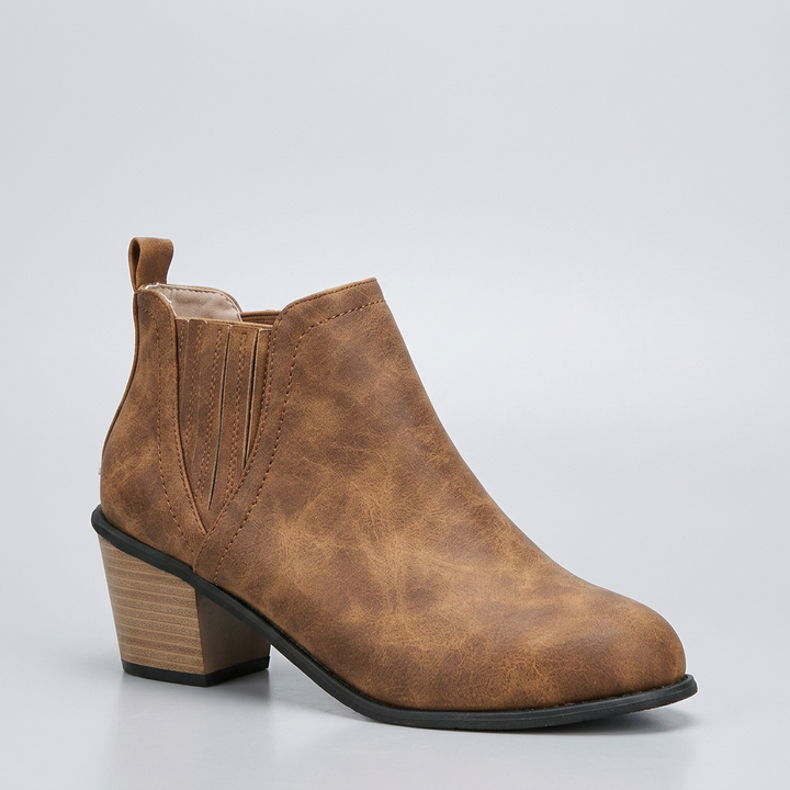 Saoirse | Women's Chelsea Boots | Stacked Heel Ankle Boot