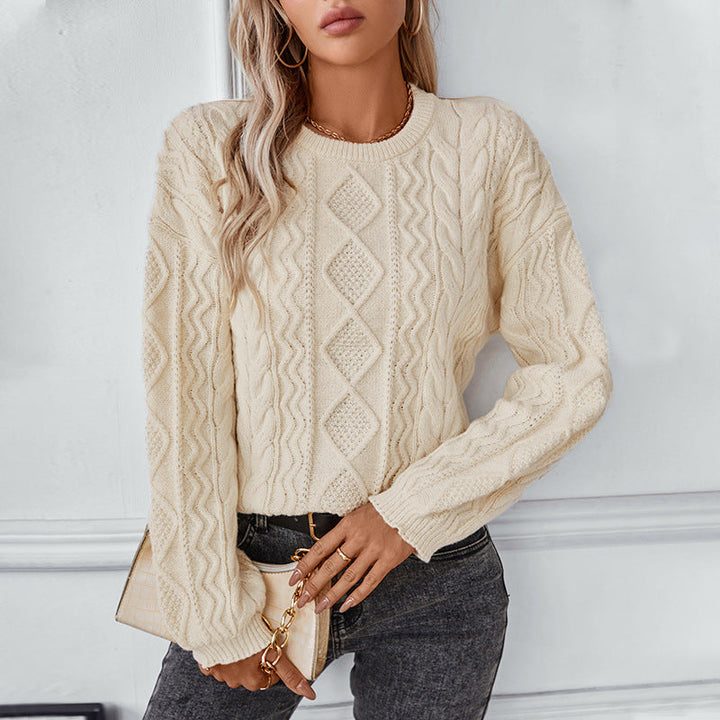 Thandeka | Women's Chunky Cable Knitted Jumper | Crew Neck Oversized