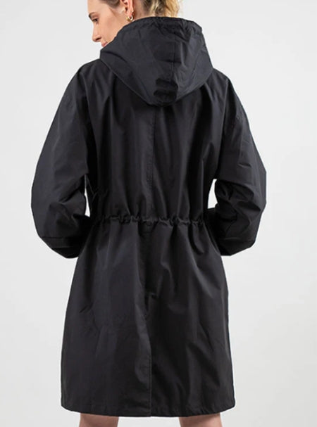 Ghada | Women's Long Hooded Casual Rain Jacket