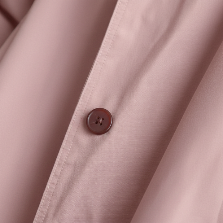 Fatima | Women's Long Hooded Outdoor Jacket | Button & Pockets