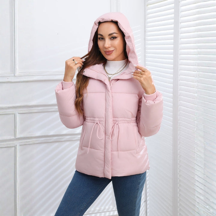 Muiredach | Women's Quilted Hooded Puffer Jacket | Drawstring Waist