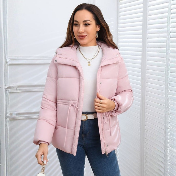 Muiredach | Women's Quilted Hooded Puffer Jacket | Drawstring Waist