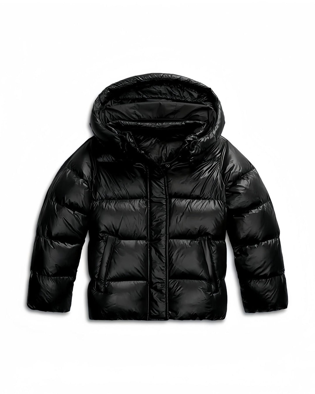 Fionnuala | Women's Cropped Hooded Puffer Jacket | Zip Front Quilted