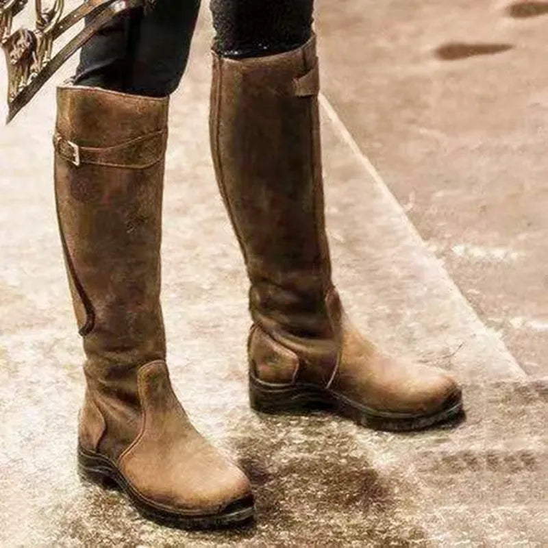 Aelgifu | Women's Knee High Boots | Grip Sole