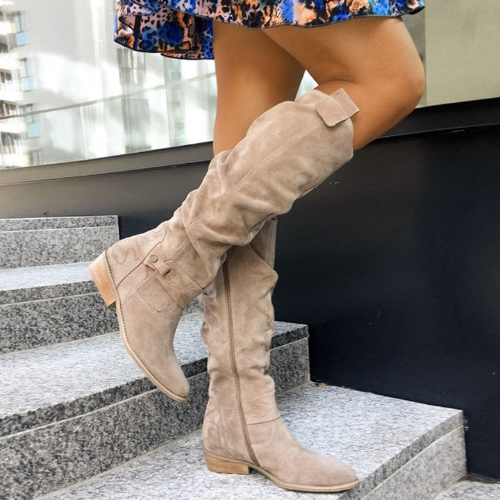 Laodike | Women's Knee High Slouch Boots