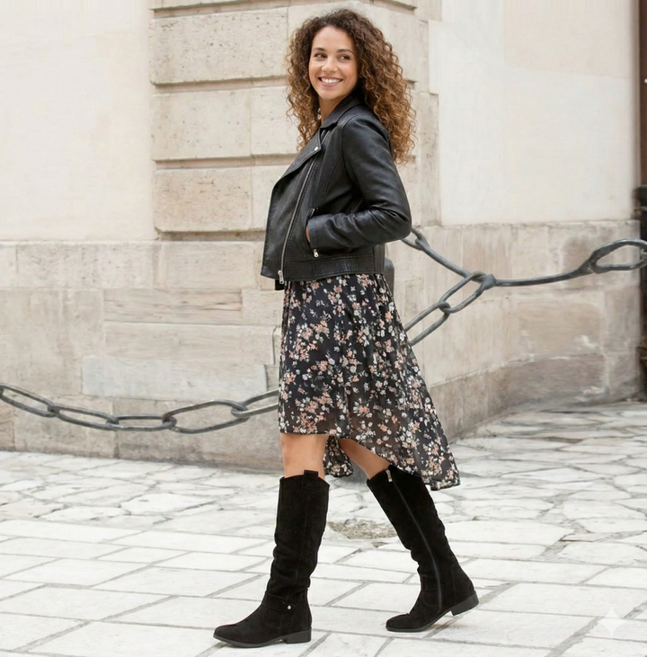 Laodike | Women's Knee High Slouch Boots