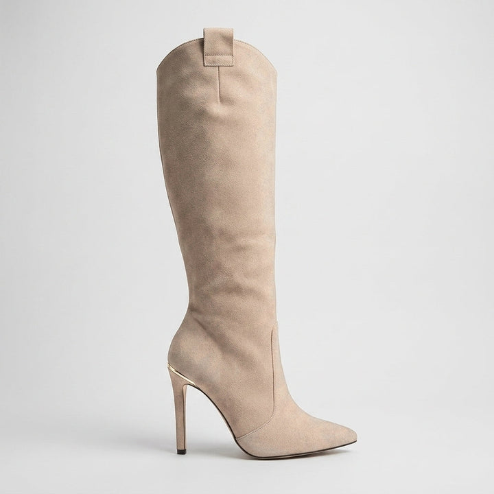 Leonor | Women's Knee High Boots | Pointed Toe Stiletto Heel