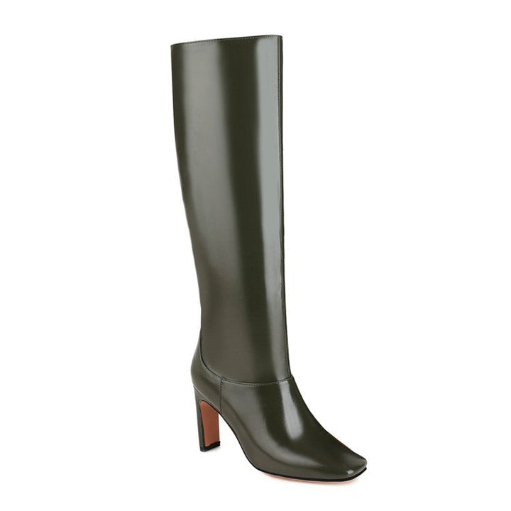 Violeta | Women's Knee High Boots Long | Square Toe