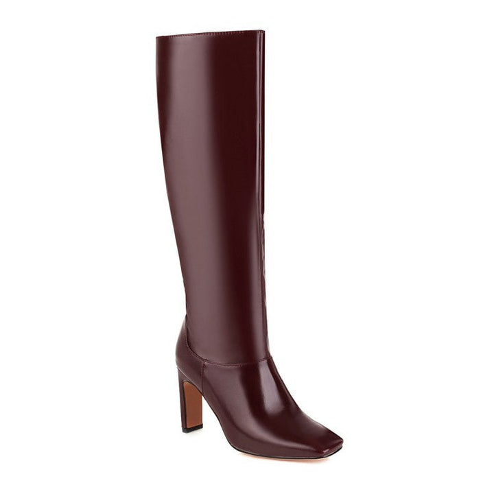 Violeta | Women's Knee High Boots Long | Square Toe