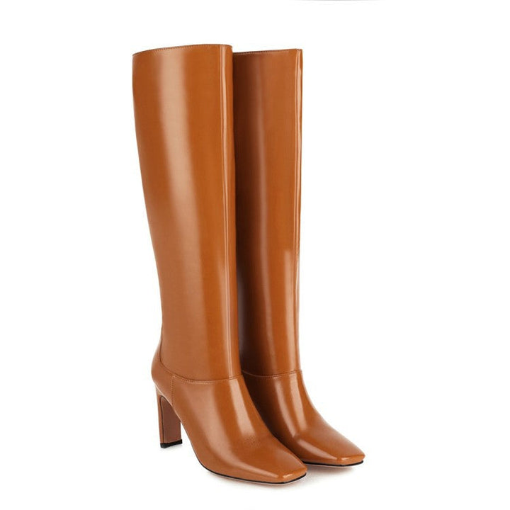 Violeta | Women's Knee High Boots Long | Square Toe