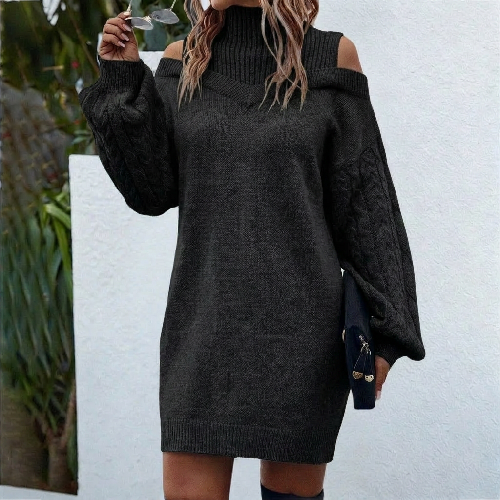 Renee | Knit Midi Dress Long Sleeve