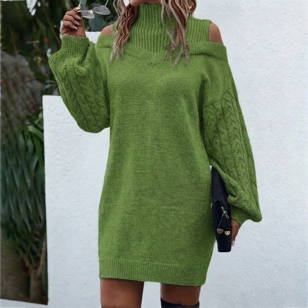 Renee | Knit Midi Dress Long Sleeve