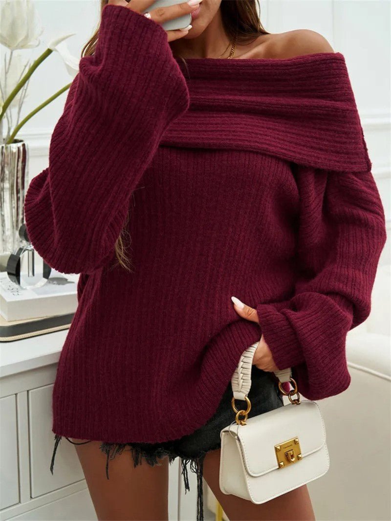 Siphokazi | Women's Knitted Jumper | Off Shoulder Oversized
