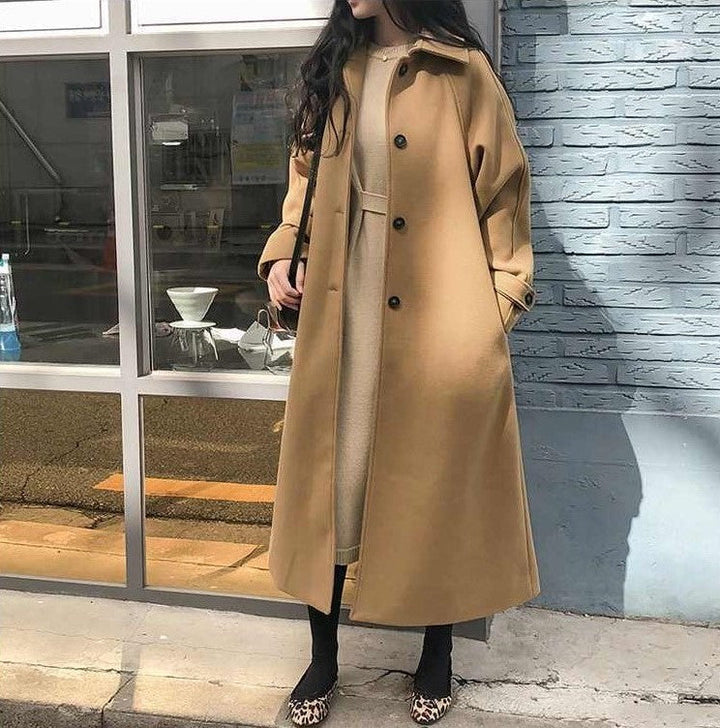 Guda | Women's Long Belted Trench Coat | Oversized