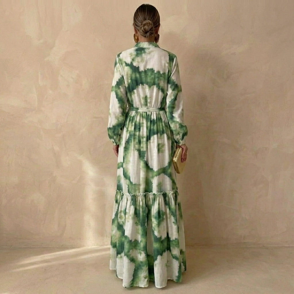 Kira | Women's Long Sleeve Maxi Dress | Boho Tiered