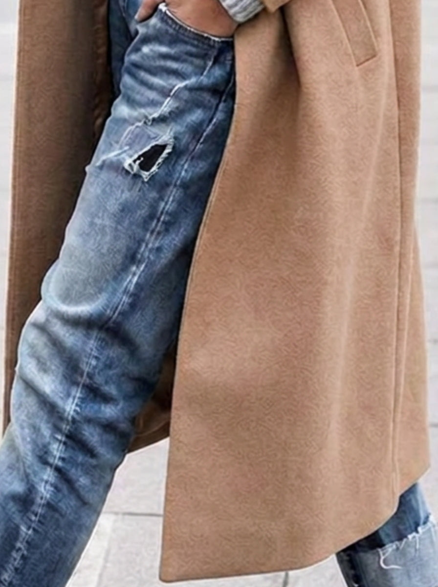 Rosalinde | Women's Oversized Trench Coat | Button-Up Lapel