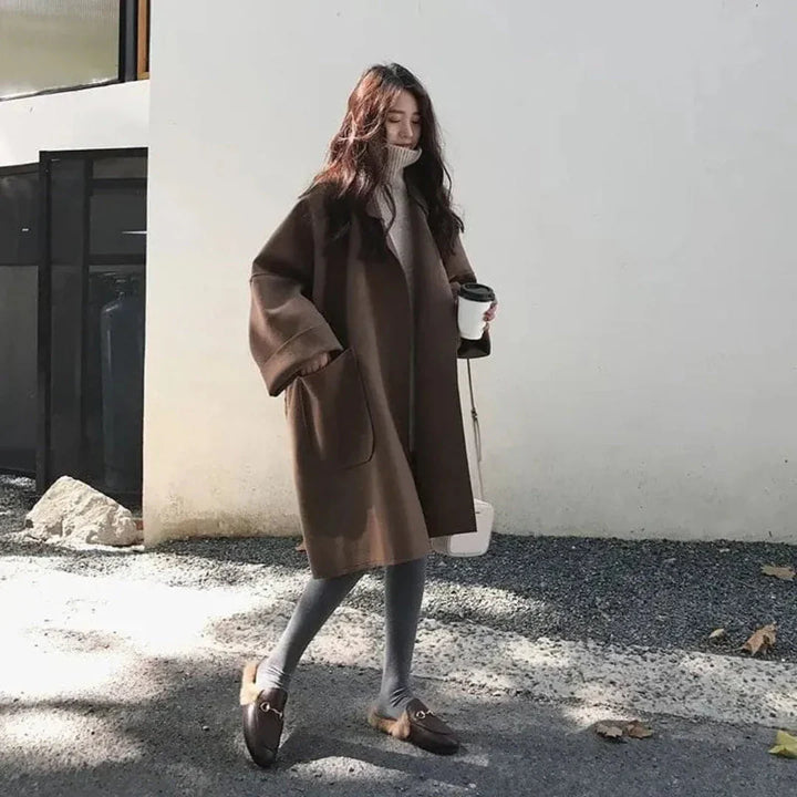 Oenone | Women's Oversized Trench Coat | Pockets & Lapel
