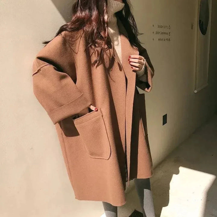 Oenone | Women's Oversized Trench Coat | Pockets & Lapel