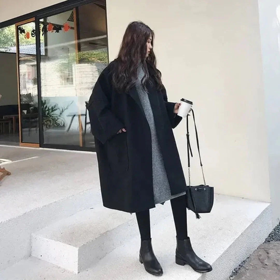 Oenone | Women's Oversized Trench Coat | Pockets & Lapel