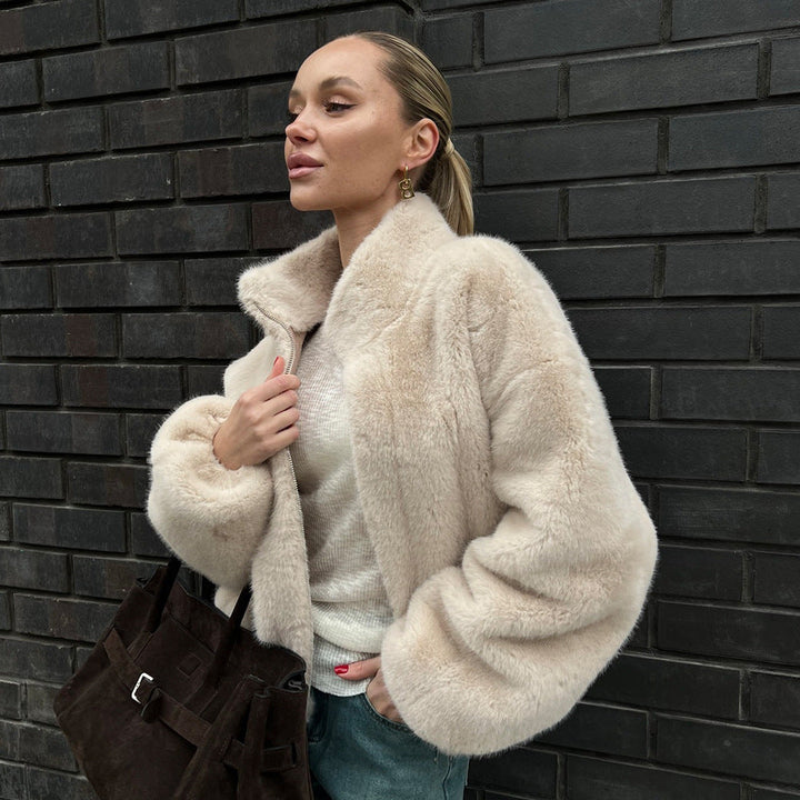 Gunhildr | Women's Oversized Winter Jacket | High Collar Zip
