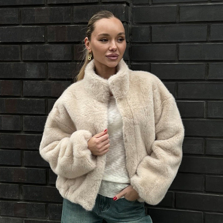 Gunhildr | Women's Oversized Winter Jacket | High Collar Zip