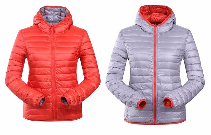 Vasudha | Women's Reversible Hooded Puffer Jacket