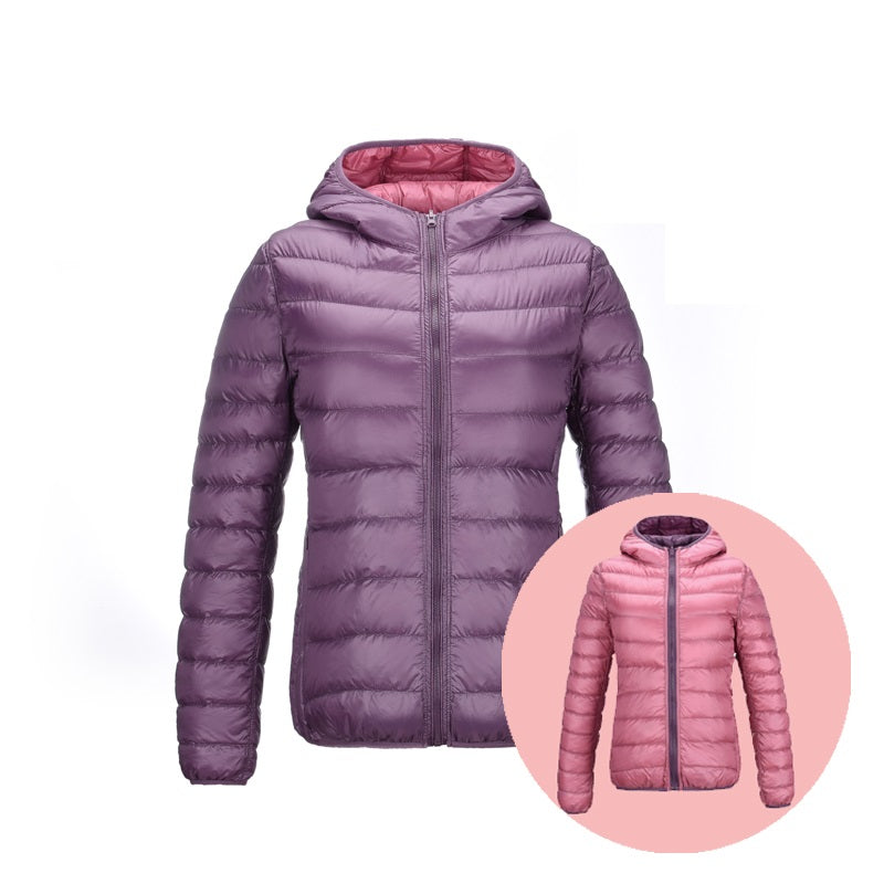 Vasudha | Women's Reversible Hooded Puffer Jacket