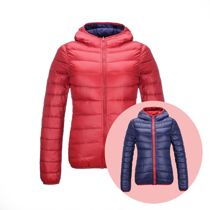 Vasudha | Women's Reversible Hooded Puffer Jacket
