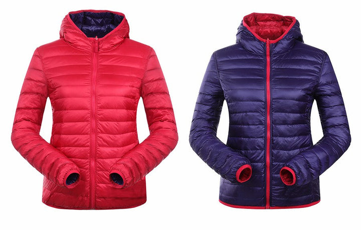 Vasudha | Women's Reversible Hooded Puffer Jacket