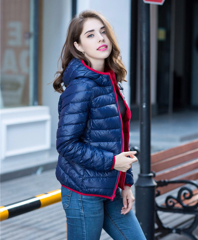 Vasudha | Women's Reversible Hooded Puffer Jacket
