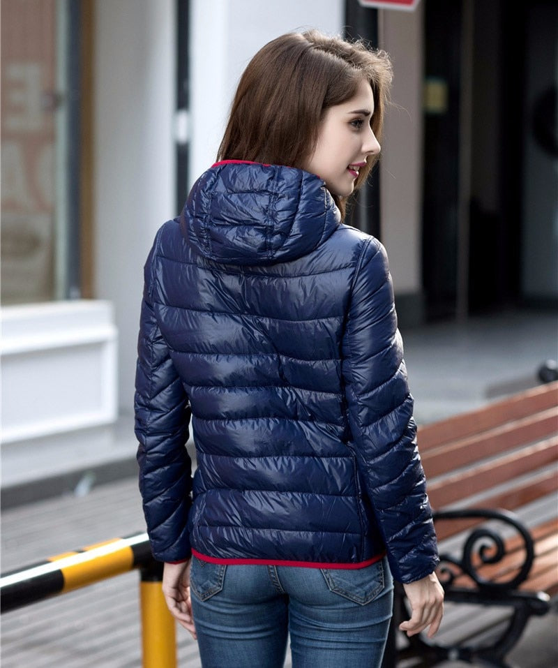 Vasudha | Women's Reversible Hooded Puffer Jacket