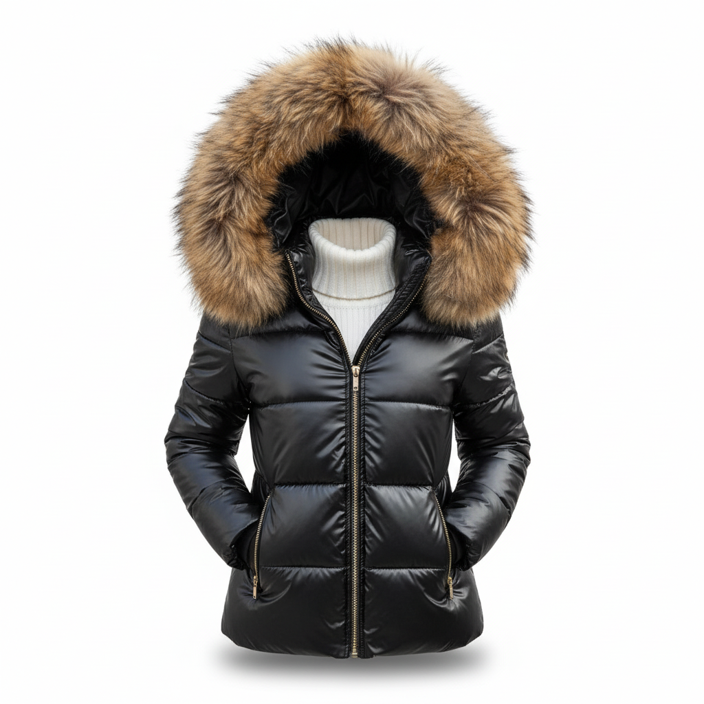 Sibyla | Women's Winter Puffer Jacket | Hood & Zip Pockets