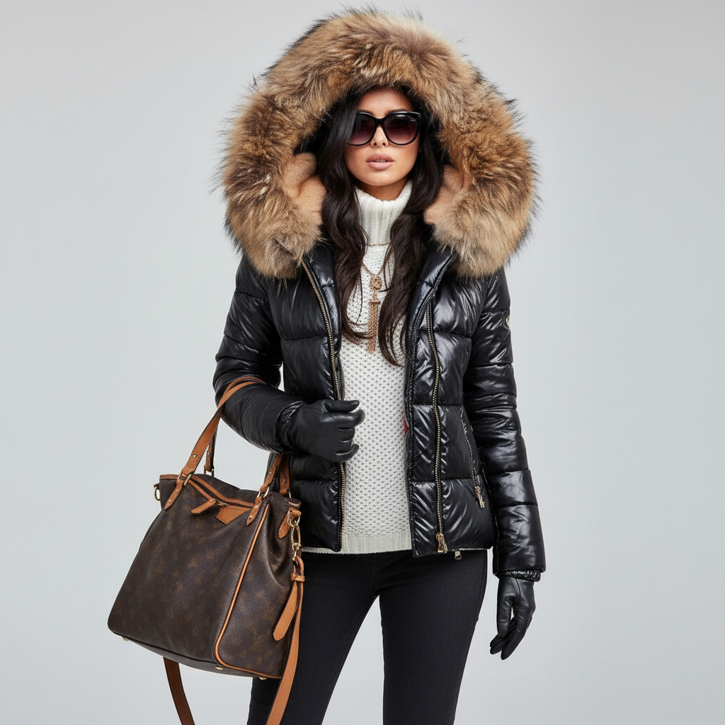 Sibyla | Women's Winter Puffer Jacket | Hood & Zip Pockets