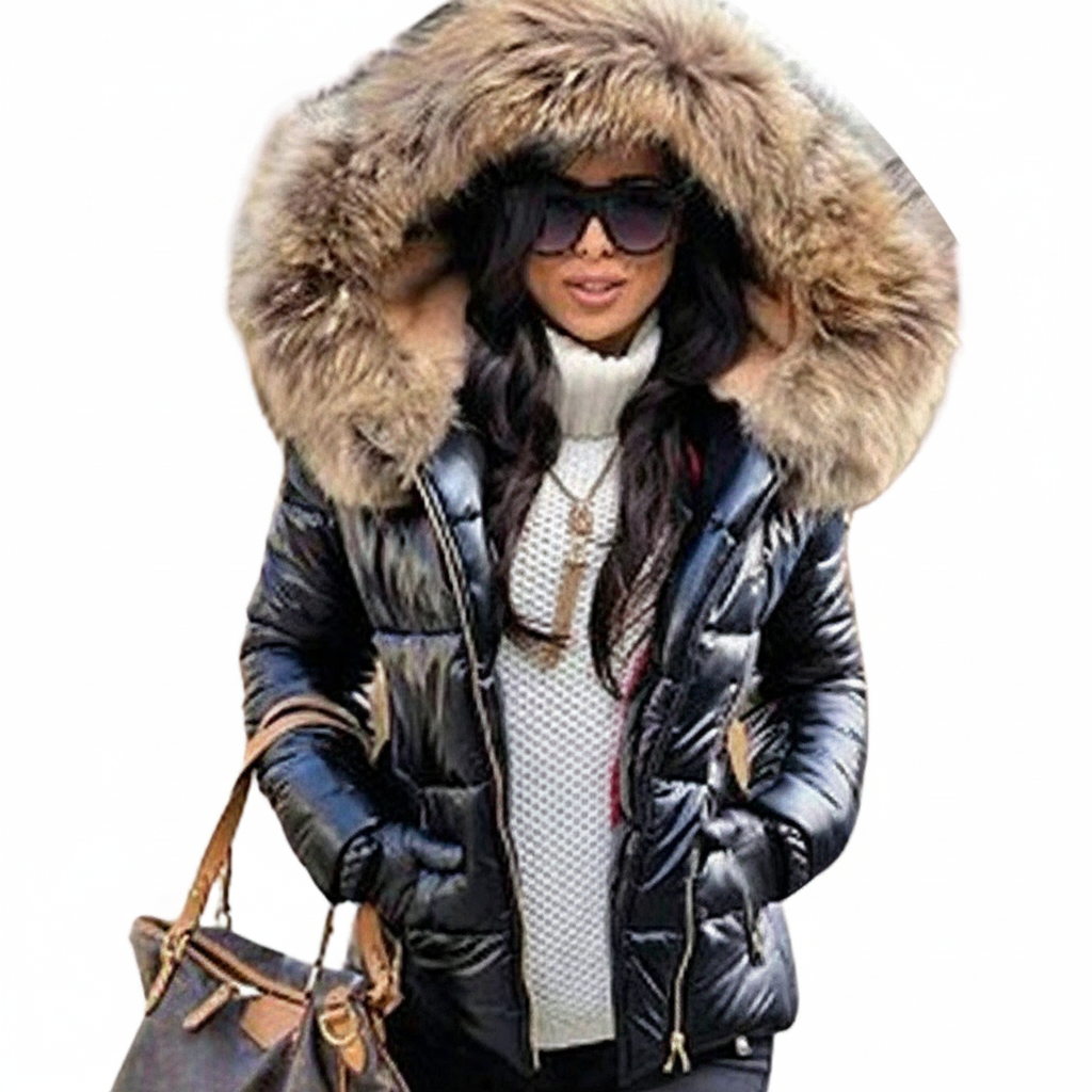 Sibyla | Women's Winter Puffer Jacket | Hood & Zip Pockets