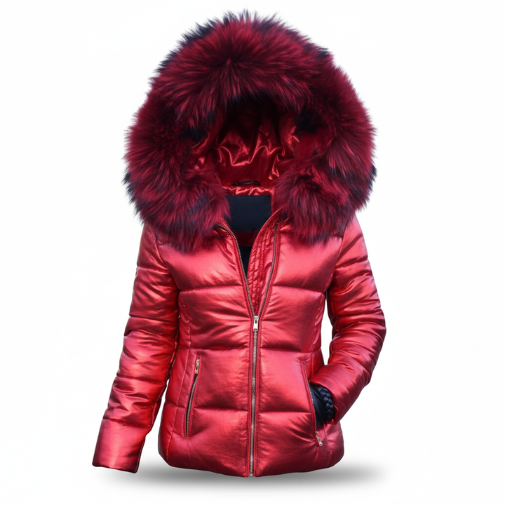 Sibyla | Women's Winter Puffer Jacket | Hood & Zip Pockets