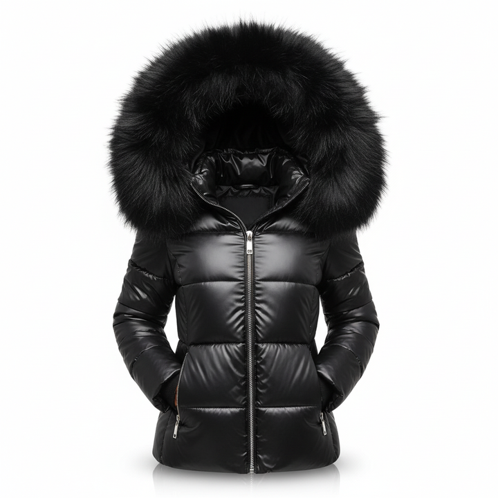 Sibyla | Women's Winter Puffer Jacket | Hood & Zip Pockets