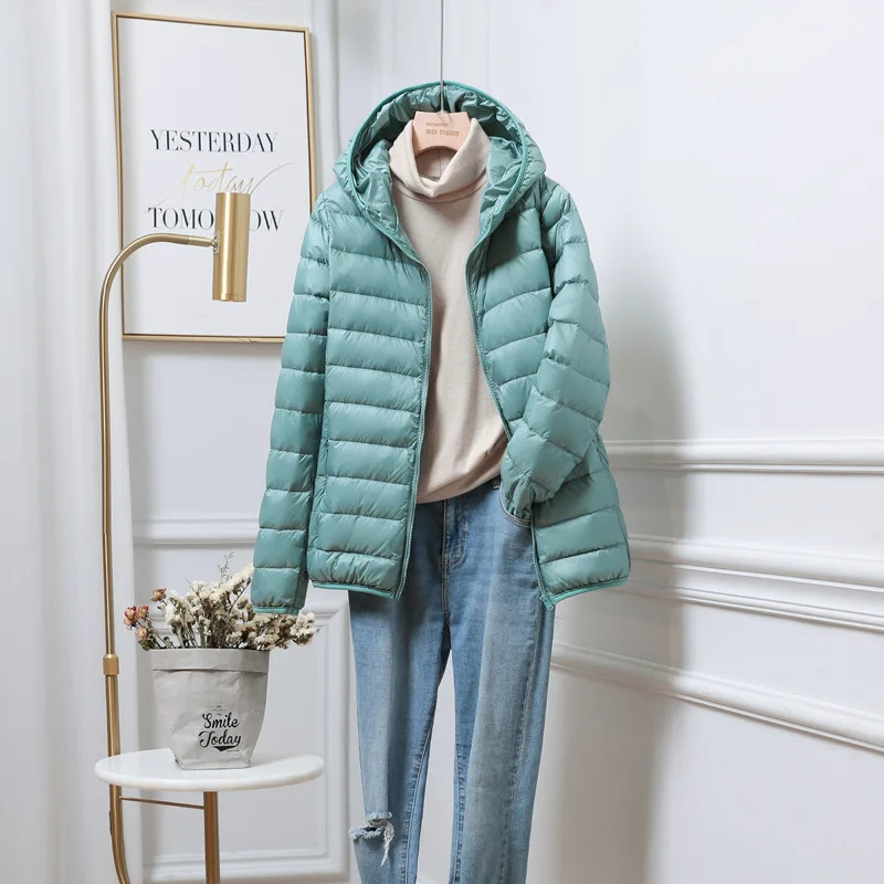 Glaukopis | Women's Hooded Puffer Jacket | Zip Up