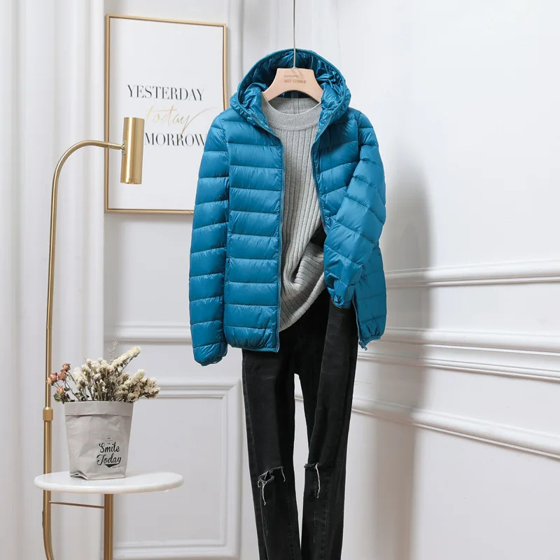 Glaukopis | Women's Hooded Puffer Jacket | Zip Up
