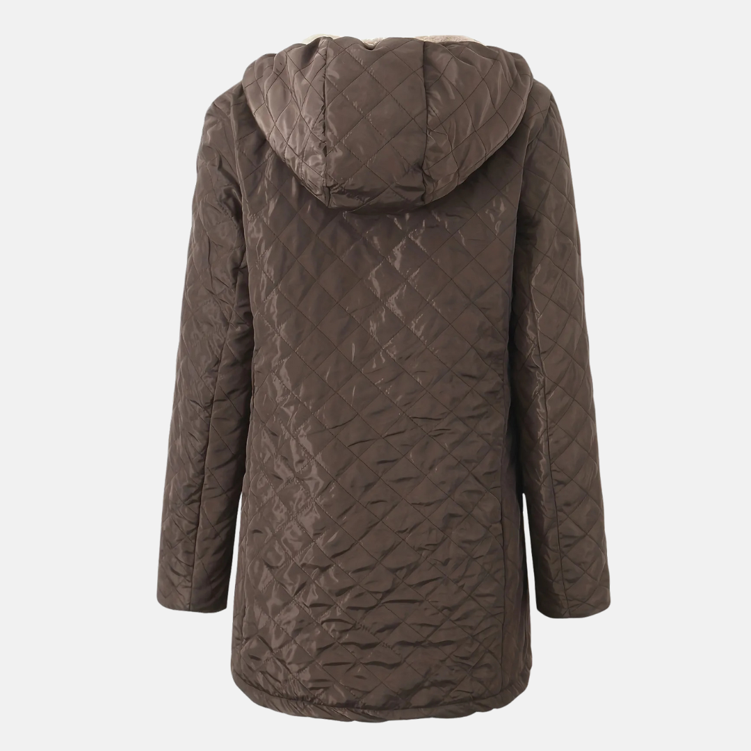 Nina | Women's Long Quilted Jacket | Hooded