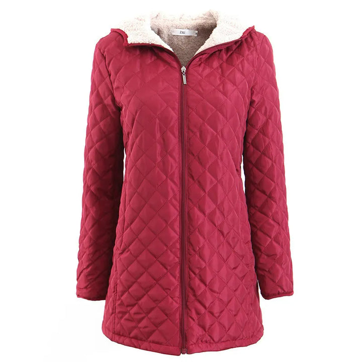Nina | Women's Long Quilted Jacket | Hooded
