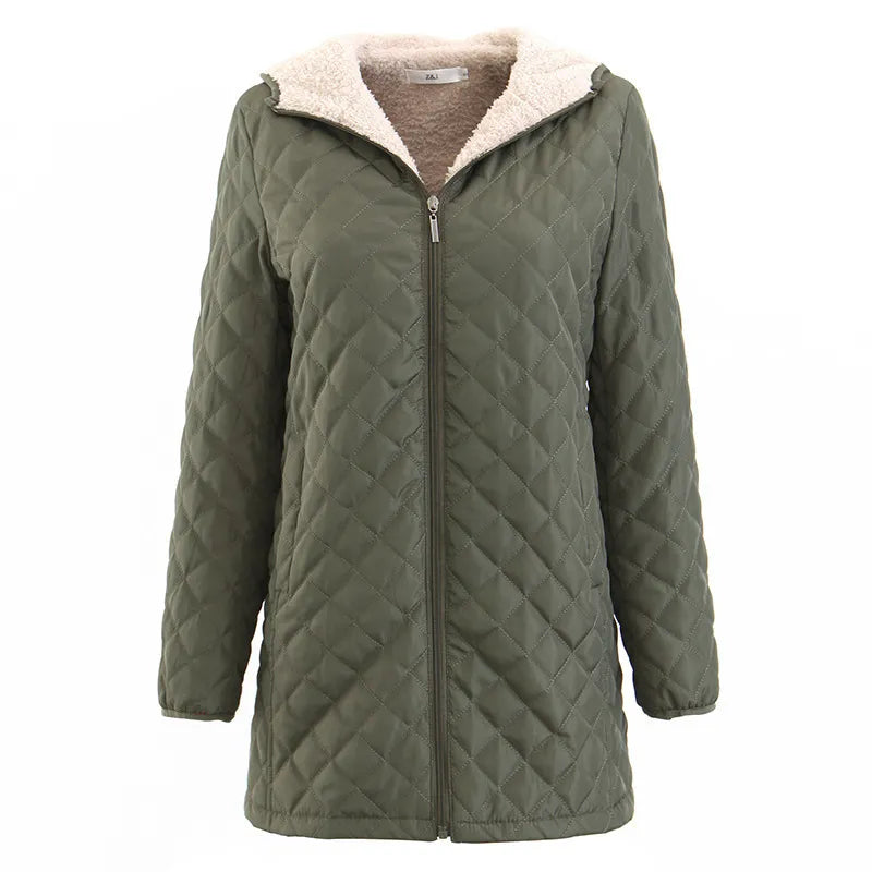 Nina | Women's Long Quilted Jacket | Hooded